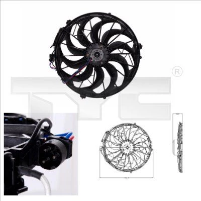Fan, air conditioning condenser