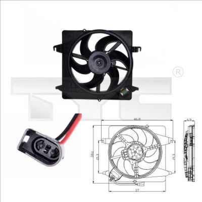 Fan, air conditioning condenser